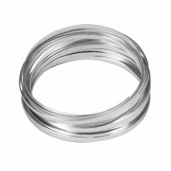 Oasis Flat Wire, Silver, 3/16 in. W x 32.8 ft. Roll