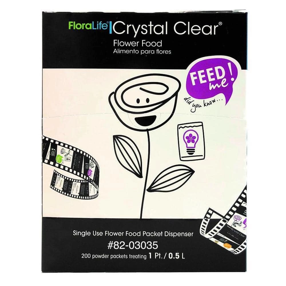 Oasis 300, 1-Pint/0.5 l Crystal Clear Flower Food Packet (Pack of 200) 1 Oasis 300, 1-Pint/0.5 l Crystal Clear Flower Food Packet (Pack of 200)