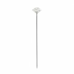 Oasis 2 in., Atlantic Diamond Pin, Clear (Case of 1,000)