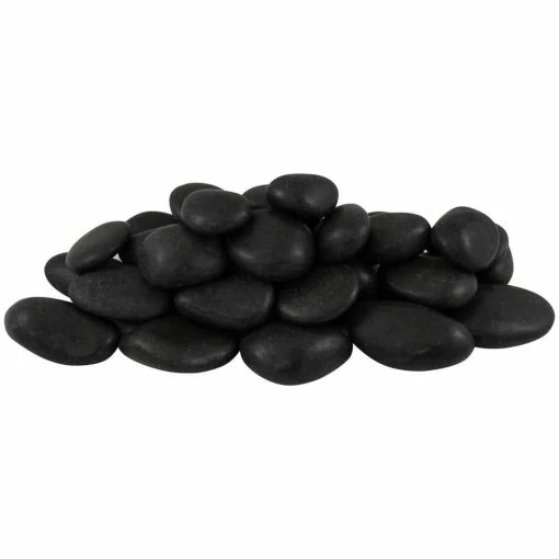 Rain Forest 0.40 cu. ft. 1 in. to 2 in. 30 lbs. Polished Black Grade A Pebbles -Southwest Boulder Online Shop rain forest bagged landscape rocks hdmpbrpa2 30 64 1000