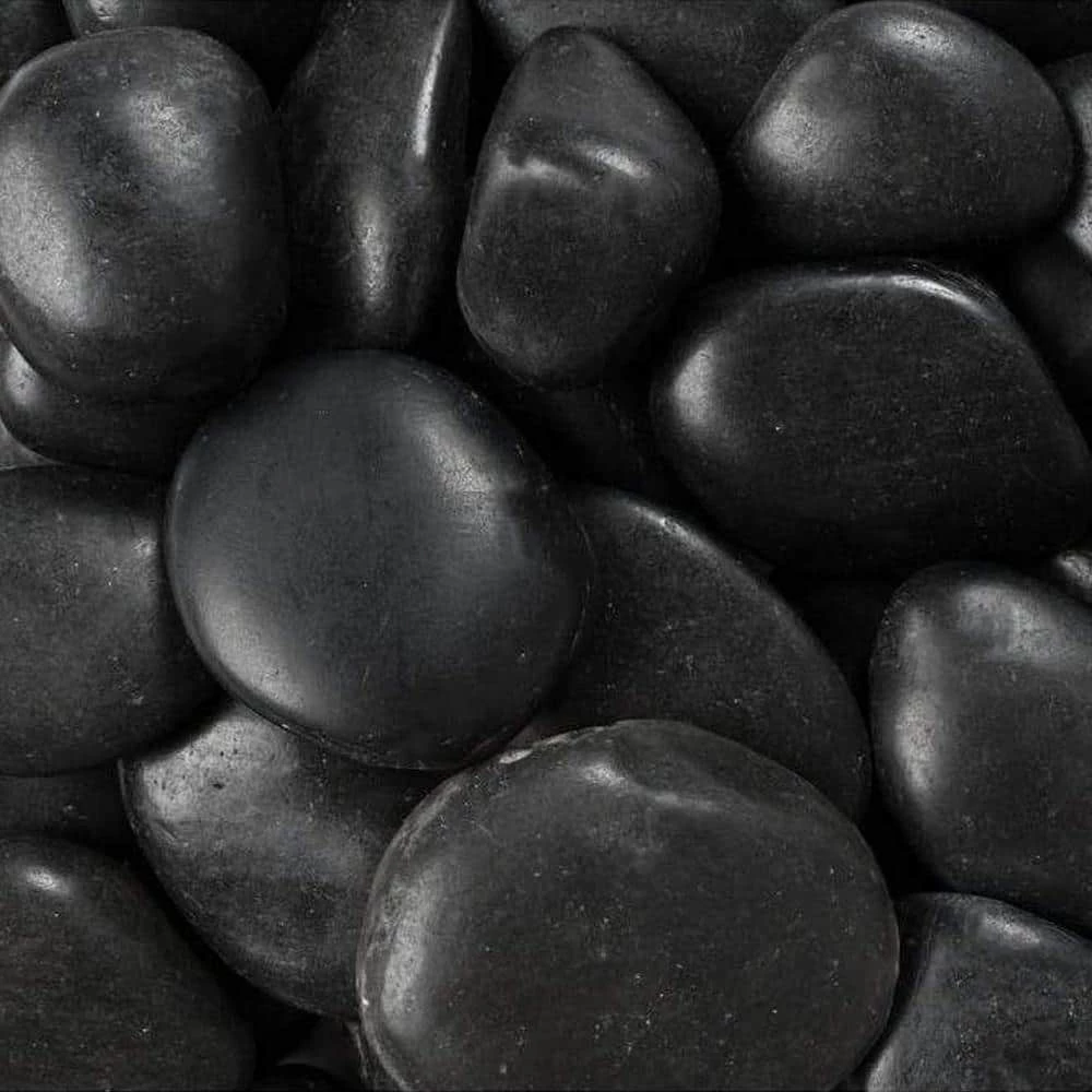 Rain Forest 20 lb. Grade A Black Polished Pebbles 1 in. to 2 in. 2 Rain Forest 20 lb. Grade A Black Polished Pebbles 1 in. to 2 in. - Image 2