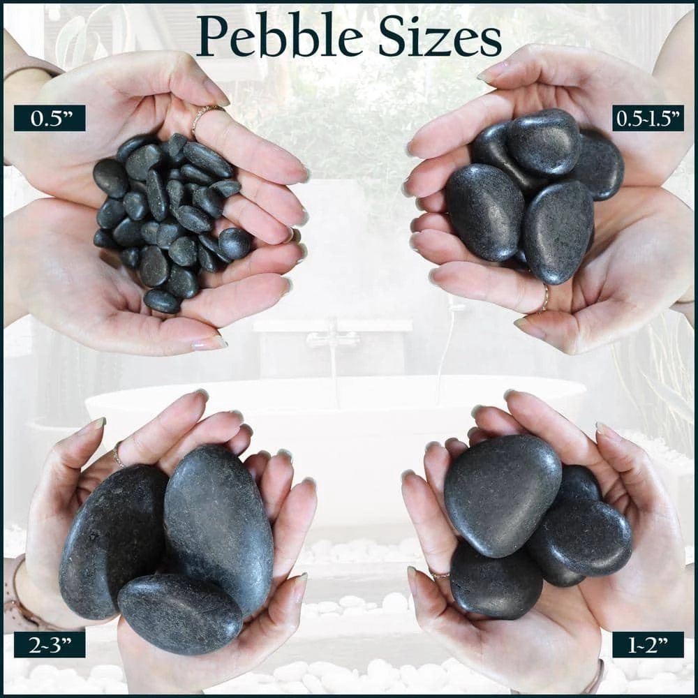 Rain Forest 1 in. to 3 in., 30 lb. Grey Caribbean River Pebbles 5 Rain Forest 1 in. to 3 in., 30 lb. Grey Caribbean River Pebbles - Image 5