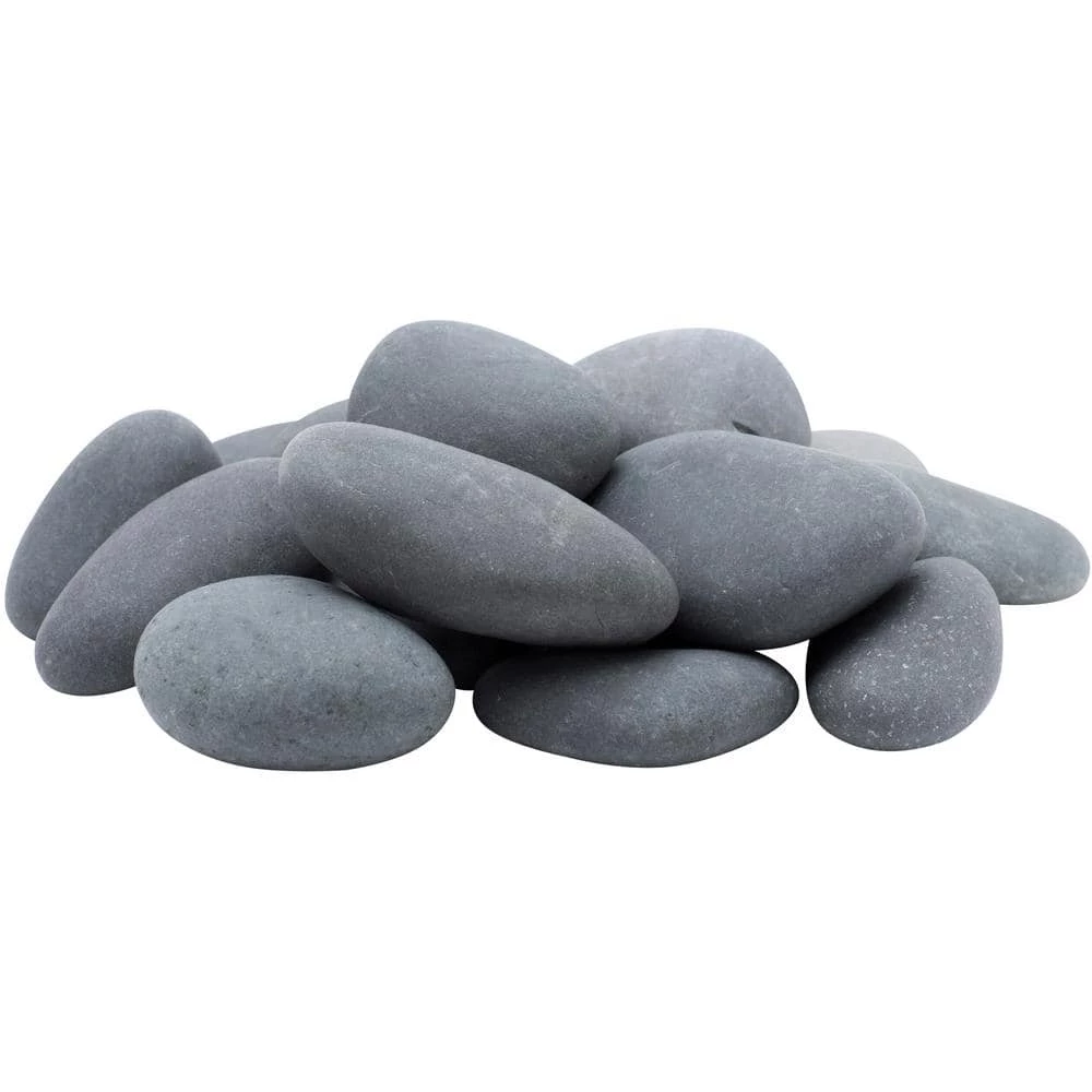 Rain Forest 0.25 cu. ft. 3 in. to 5 in. 20 lbs. Grey Mexican Beach Pebble 1 Rain Forest 0.25 cu. ft. 3 in. to 5 in. 20 lbs. Grey Mexican Beach Pebble