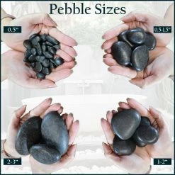 Rain Forest Margo Garden 0.25 cu. ft. 1 in. to 3 in., 20 lbs. India Rose Pebbles -Southwest Boulder Online Shop rain forest bagged landscape rocks rfirp3 20 fa 1000