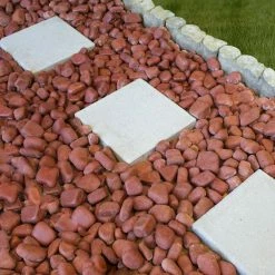 Rain Forest Margo Garden 0.4 cu. ft. 1 in. to 3 in. 30 lbs. India Rose Pebbles -Southwest Boulder Online Shop rain forest bagged landscape rocks rfirp3 30 4f 1000