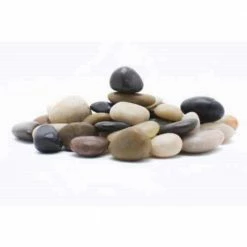 Rain Forest 1 cm 20 lb. Mini Mixed Grade A Polished Pebbles -Southwest Boulder Online Shop rain forest bagged landscape rocks rfmxpa0 5 20 40 1000