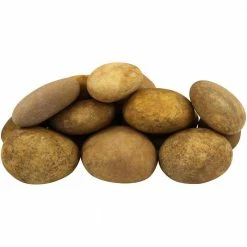 Rain Forest 0.25 cu. ft. 1 in. - 3 in. Royal Tan River Pebbles