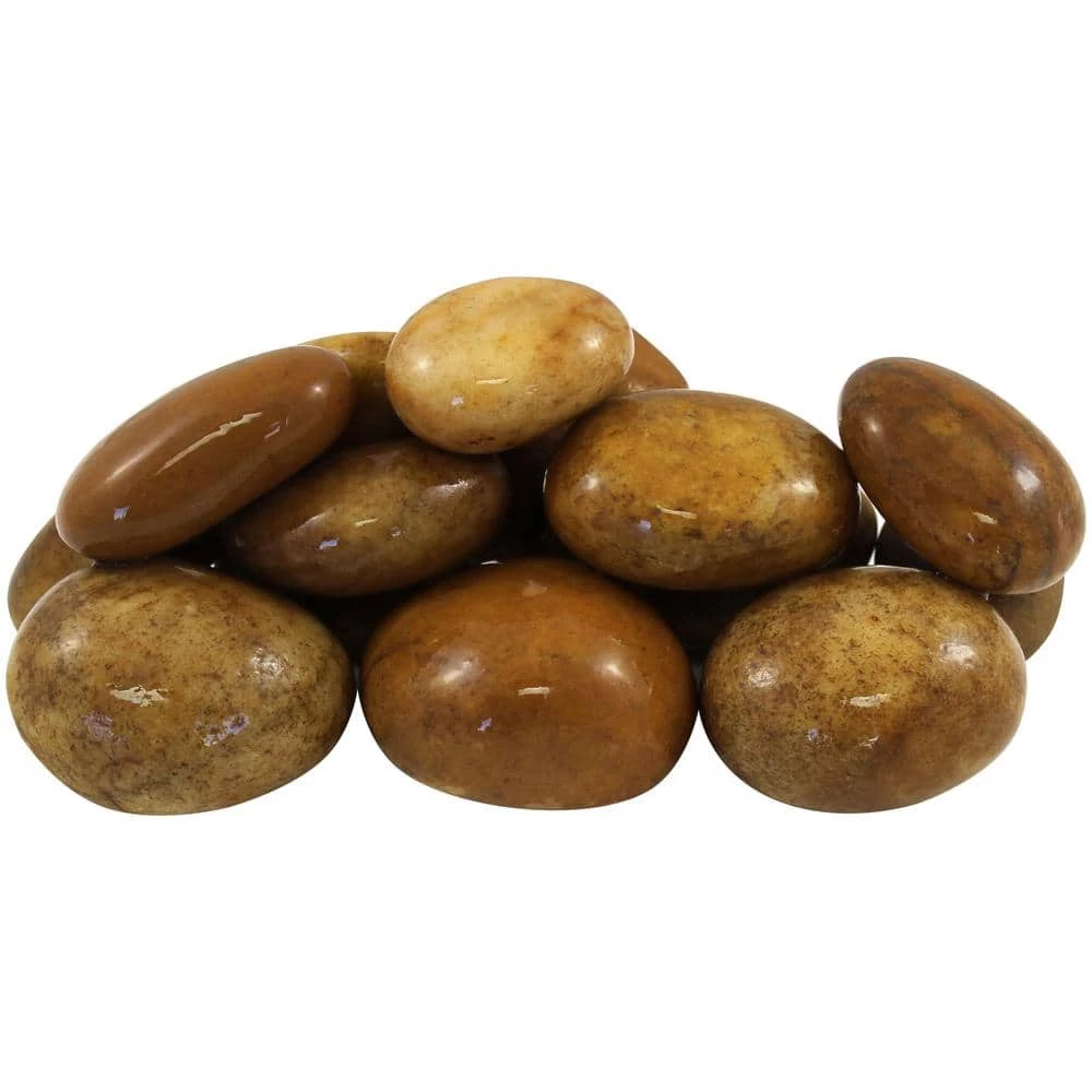 Rain Forest 0.4 cu. ft. 1 in. x 3 in. Royal Tan River Pebbles 2 Rain Forest 0.4 cu. ft. 1 in. x 3 in. Royal Tan River Pebbles - Image 2