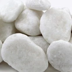 Rain Forest 1 in. to 2 in., 20 lb. Medium Snow White Pebbles 11 Rain Forest 1 in. to 2 in., 20 lb. Medium Snow White Pebbles -Southwest Boulder Online Shop rain forest bagged landscape rocks rfswp2 20 fa 1000