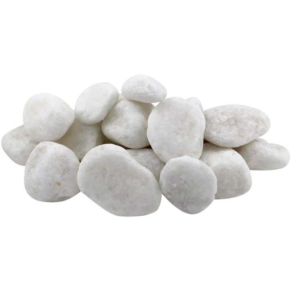 Rain Forest 1 in. to 2 in. 30 lb. Medium Snow White Pebbles 1 Rain Forest 1 in. to 2 in. 30 lb. Medium Snow White Pebbles