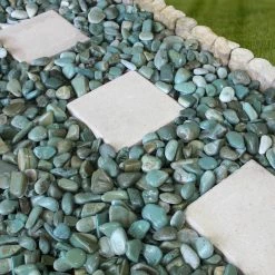 Rain Forest 0.25 cu. ft. 1 in - 3 in. Tahiti Green Beach Pebbles 8 Rain Forest 0.25 cu. ft. 1 in - 3 in. Tahiti Green Beach Pebbles -Southwest Boulder Online Shop rain forest bagged landscape rocks rftgbp3 20 4f 1000