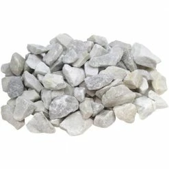 Rain Forest 0.40 cu. ft. 0.5 in. to 1.5 in. Snow White Marble Chips