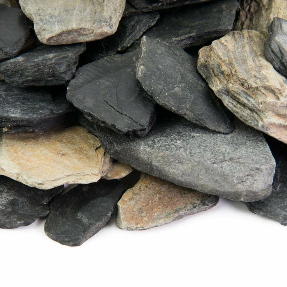Southwest Boulder & Stone 0.25 cu. ft. 1 in. to 3 in. 10 lbs. Slate Chips Black and Tan Rock for Landscape, Gardens, Potted Plants, and Terrariums 4 Southwest Boulder & Stone 0.25 cu. ft. 1 in. to 3 in. 10 lbs. Slate Chips Black and Tan Rock for Landscape, Gardens, Potted Plants, and Terrariums - Image 4