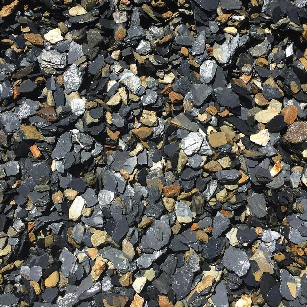 Southwest Boulder & Stone 0.25 cu. ft. 1 in. to 3 in. 20 lbs. Slate Chips Black and Tan Rock for Landscape, Gardens, Potted Plants, and Terrariums 3 Southwest Boulder & Stone 0.25 cu. ft. 1 in. to 3 in. 20 lbs. Slate Chips Black and Tan Rock for Landscape, Gardens, Potted Plants, and Terrariums - Image 3