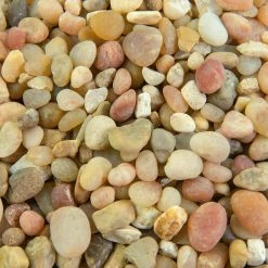 Southwest Boulder & Stone 0.25 cu. ft. 3/8 in. Parchment Bagged Landscape Rock and Pebble for Gardening, Landscaping, Driveways and Walkways