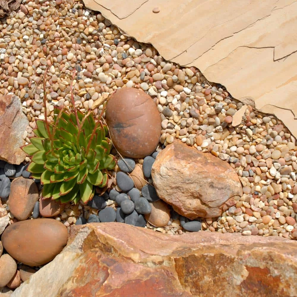 Southwest Boulder & Stone 0.25 cu. ft. 3/8 in. Parchment Bagged Landscape Rock and Pebble for Gardening, Landscaping, Driveways and Walkways 2 Southwest Boulder & Stone 0.25 cu. ft. 3/8 in. Parchment Bagged Landscape Rock and Pebble for Gardening, Landscaping, Driveways and Walkways - Image 2