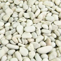 Southwest Boulder & Stone 0.25 cu. ft. 3/8 in. to 5/8 in. White Polynesian Landscape Rock for Gardens, Potted Plants and Terrariums