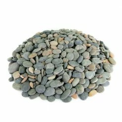 Southwest Boulder & Stone 0.25 cu. ft. 1/2 in. to 1 in. Mixed Buttons Mexican Beach Pebble Smooth Round Rock for Garden and Landscape Design