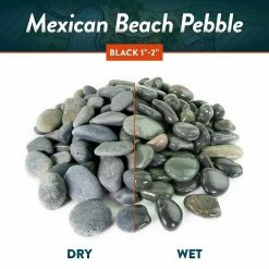 Southwest Boulder & Stone 0.50 cu. ft. 1/2 in. to 1 in. Black Mexican Beach Pebble Smooth Round Rock for Gardens, Landscapes and Ponds 13 Southwest Boulder & Stone 0.50 cu. ft. 1/2 in. to 1 in. Black Mexican Beach Pebble Smooth Round Rock for Gardens, Landscapes and Ponds -Southwest Boulder Online Shop southwest boulder stone bagged landscape rocks 02 0293 fa 1000
