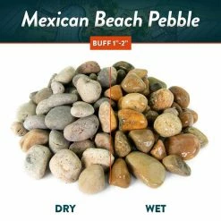 Southwest Boulder & Stone 0.50 cu. ft. 1/2 in. to 1 in. Buff Mexican Beach Pebble Smooth Round Rock for Gardens, Landscapes and Ponds 13 Southwest Boulder & Stone 0.50 cu. ft. 1/2 in. to 1 in. Buff Mexican Beach Pebble Smooth Round Rock for Gardens, Landscapes and Ponds -Southwest Boulder Online Shop southwest boulder stone bagged landscape rocks 02 0297 fa 1000