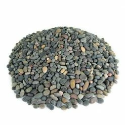 Southwest Boulder & Stone 0.50 cu. ft. 3/8 in. Mixed Mexican Beach Pebble Smooth Round Rock for Gardens, Landscapes and Ponds