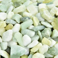 Southwest Boulder & Stone 0.125 cu. ft. 3/8 in. - 5/8 in. 10 lbs. Small Jade Polished Rock Pebbles for Planters, Gardens, Aquariums and More