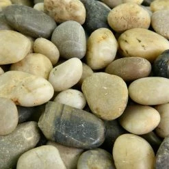 Southwest Boulder & Stone 0.125 cu. ft. 3/8 in. - 5/8 in. 10 lbs. Mixed Small Polished Rock Pebbles for Planters, Gardens, Aquariums and More