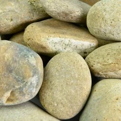 Southwest Boulder & Stone .25 cu. ft. 1 in. to 2 in. Buff Mexican Beach Pebbles Smooth Round Rock for Gardens, Landscapes and Ponds -Southwest Boulder Online Shop southwest boulder stone bagged landscape rocks 20mpbbf12 1d 1000