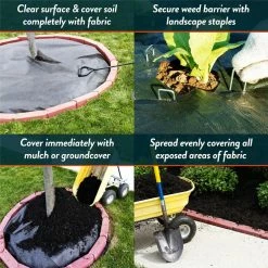 Southwest Boulder & Stone 6 ft. x 300 ft. of 20-Year Guarantee Heavy-Duty, Commercial Grade Weed Barrier -Southwest Boulder Online Shop southwest boulder stone landscape fabric 02 0030 4f 1000